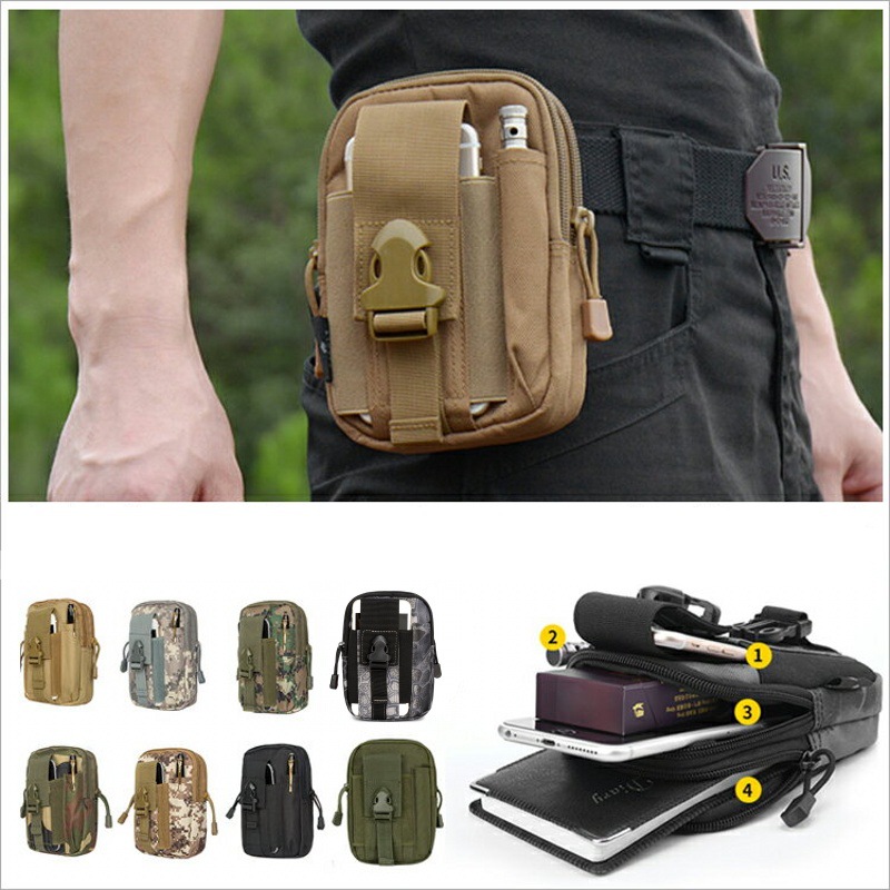 Edc Carry Kit - Piccola custodia Molle Marsupio Porta telefono