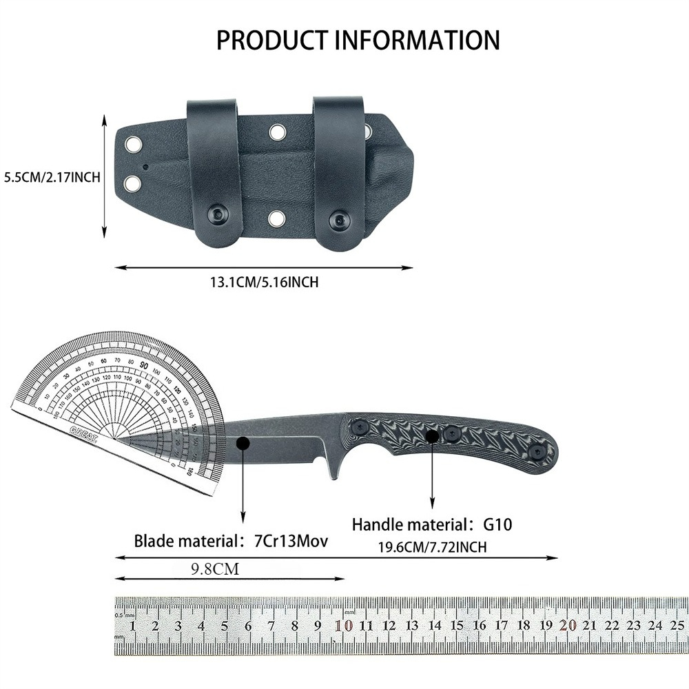 Coltelli a lama fissa Full Tan - Edc Carry Fixed Blade Knife recensione e prezzo