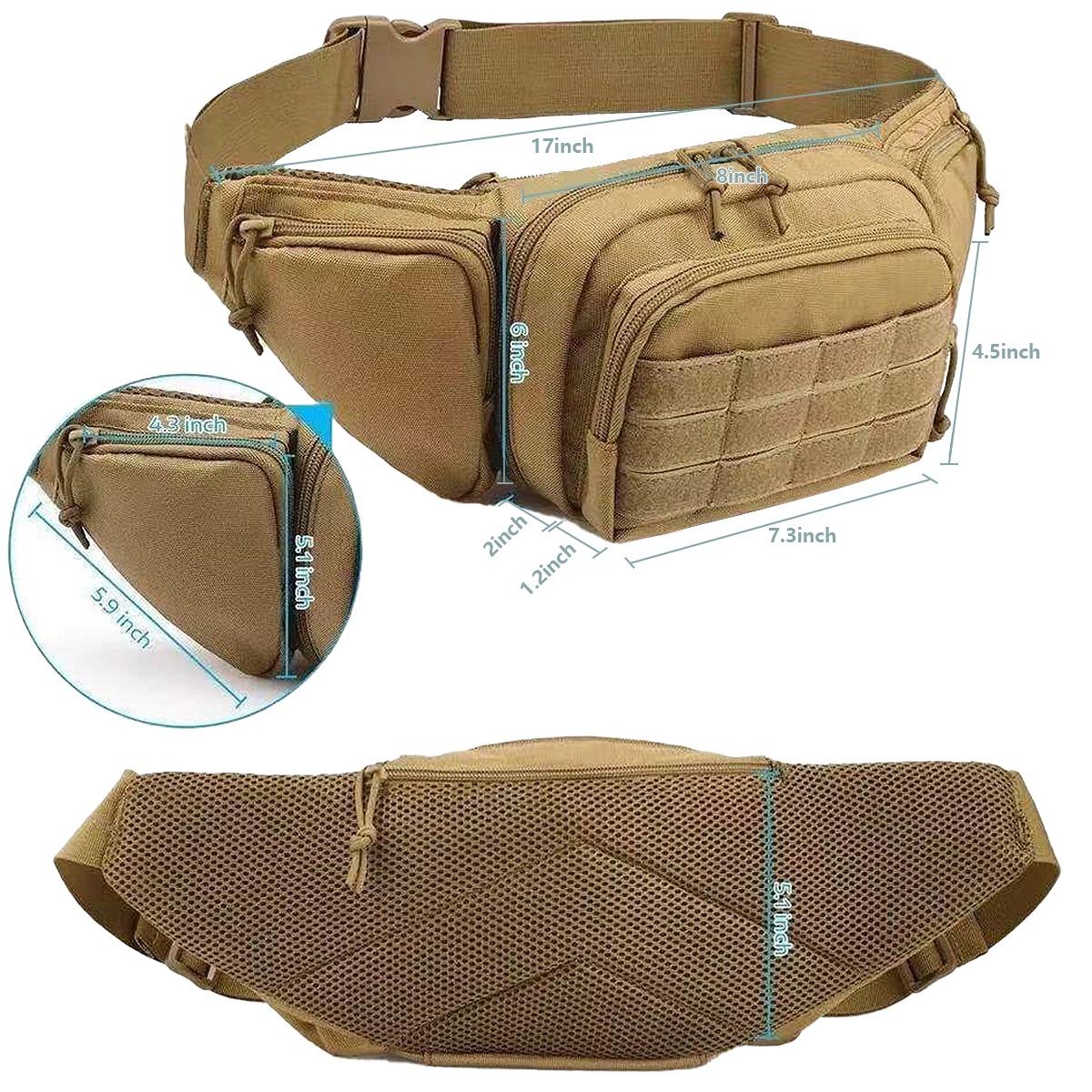 Mini Borsa Tattica da Cintura  - Edc Carry Backpack recensione e prezzo