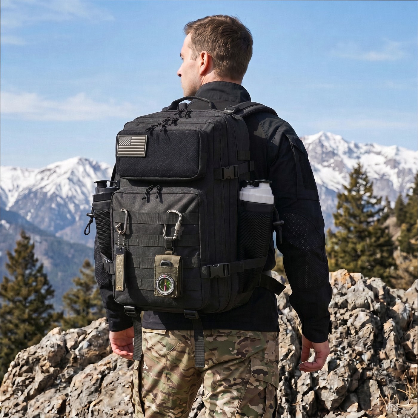 Zaino Tattico da Pesca Grande  - Edc Carry Backpack recensione e prezzo